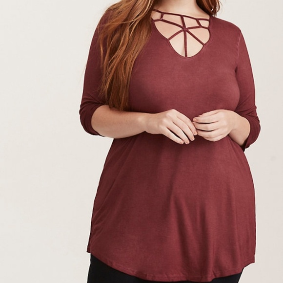 torrid Tops - Torrid super soft knit caged top torrid Tops - Torrid super soft knit caged top